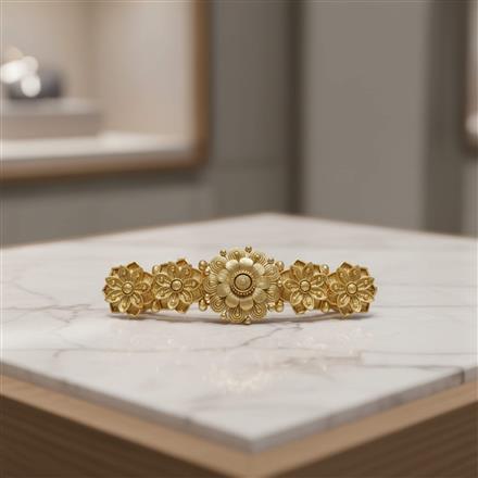 Antique Plain Gold Hair Clip With Gold Plating