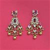 Antique Moti Earring With Matte Gold Plating