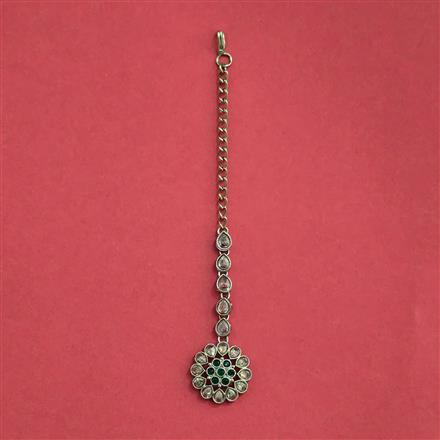 Antique Classic Tikka With Mehndi Plating