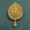 Antique Plain Gold Hair Brooch With Gold Plating