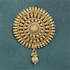 Antique Plain Gold Hair Brooch With Gold Plating
