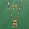 Antique Classic Pendant Set With Matte Gold Plating