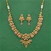 Antique Classic Necklace With Matte Gold Plating