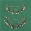 Antique Moti Ear Chain With Mehndi Plating