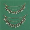 Antique Moti Ear Chain With Mehndi Plating