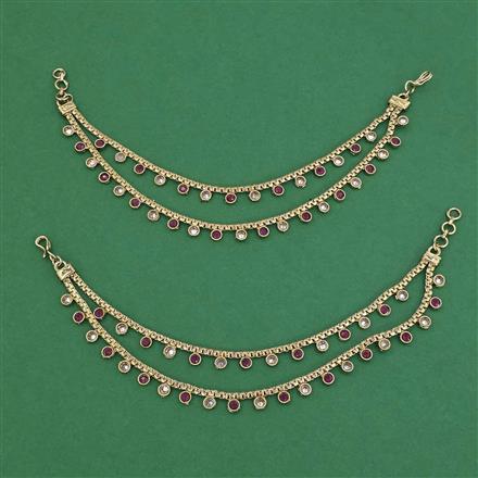 Antique Classic Ear Chain With Mehndi Plating