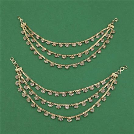 Antique Classic Ear Chain With Mehndi Plating