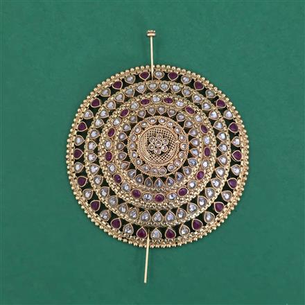 Antique Classic Hair Brooch With Gold Plating