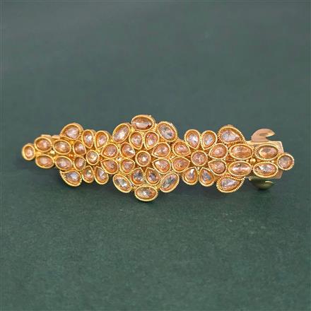 Antique Classic Hair Brooch With Gold Plating
