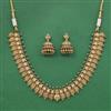 Antique Classic Necklace With Matte Gold Plating