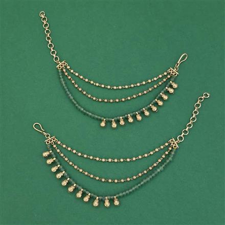 Antique Classic Ear Chain With Matte Gold Plating