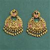 Antique South Indian Earring With Matte Gold Plating
