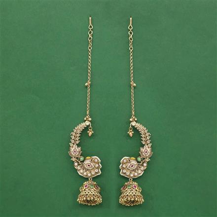 Antique Earcuff With Matte Gold Plating