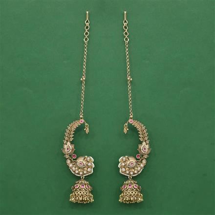 Antique Earcuff With Matte Gold Plating