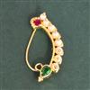 Antique Moti Nose Ring With Gold Plating