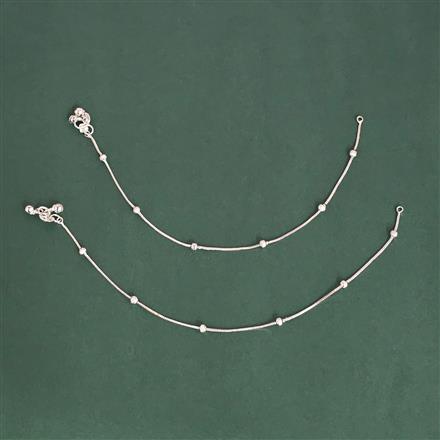 Antique Delicate Payal With Rhodium Plating