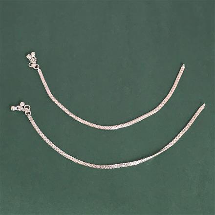 Antique Delicate Payal With Rhodium Plating