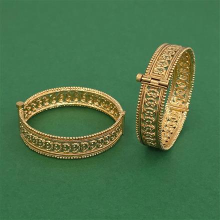 Antique Openable Bangles With Gold Plating