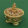 Antique Temple Sindoor Box With Gold Plating