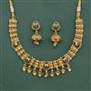 Antique Classic Necklace With Matte Gold Plating