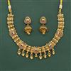 Antique Classic Necklace With Matte Gold Plating