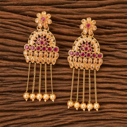 Antique Long Earring with gold plating