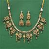 Antique Classic Necklace With Matte Gold Plating