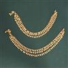Antique Moti Payal With Gold Plating