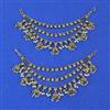 Antique Moti Ear Chain With Mehndi Plating