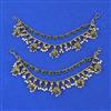 Antique Moti Ear Chain With Mehndi Plating
