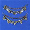 Antique Moti Ear Chain With Mehndi Plating