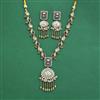 Antique Moti Necklace With Mehndi Plating