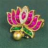Antique Adjustable Ring With Matte Gold Plating