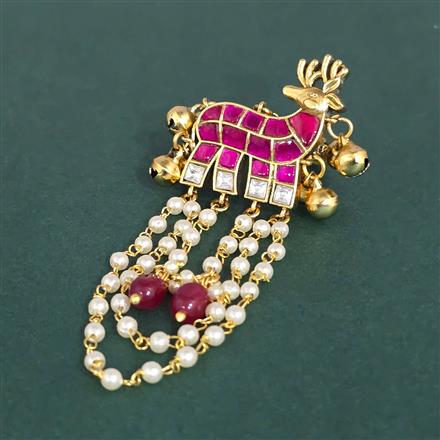 Antique Adjustable Ring With Matte Gold Plating