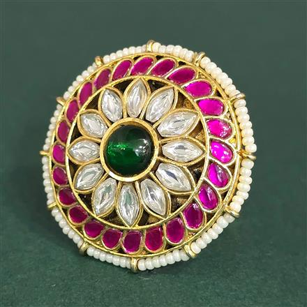 Antique Adjustable Ring With Gold Plating