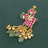 Antique Adjustable Ring With Matte Gold Plating