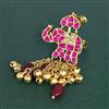 Antique Adjustable Ring With Matte Gold Plating