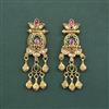Antique Classic Earring With Matte Gold Plating