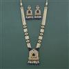 Antique Bandhai Pendant Set With Mehndi Plating