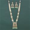 Antique Bandhai Pendant Set With Mehndi Plating
