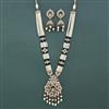 Antique Bandhai Pendant Set With Mehndi Plating