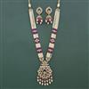 Antique Bandhai Pendant Set With Mehndi Plating