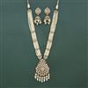 Antique Bandhai Pendant Set With Mehndi Plating