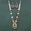 Antique Bandhai Pendant Set With Mehndi Plating