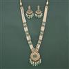 Antique Bandhai Pendant Set With Mehndi Plating