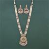 Antique Bandhai Pendant Set With Mehndi Plating
