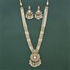Antique Bandhai Pendant Set With Mehndi Plating