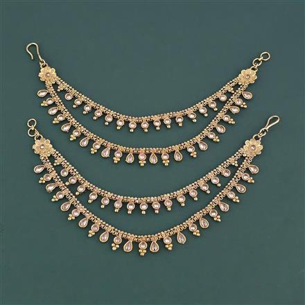 Antique Classic Ear Chain With Mehndi Plating