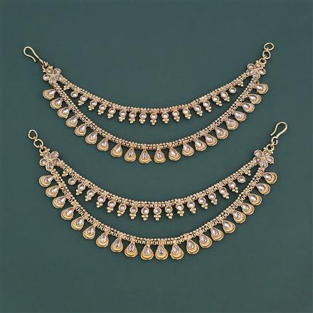 Antique Classic Ear Chain With Mehndi Plating