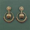 Antique Jhumki With Mehndi Plating